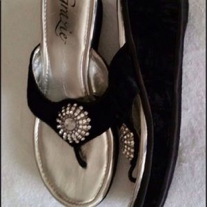 JUST REDUCED LikeNew Fashion SuedeDiamond Slip Ons
